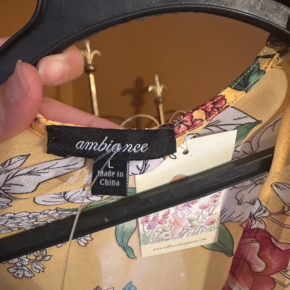 Ambiance Yellow Floral Tank Top - Picture 5 of 6